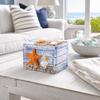 Ocean Themed Wooden Storage Box Portable Wooden Trinket Box Wooden Jewelry Box  Home Organization