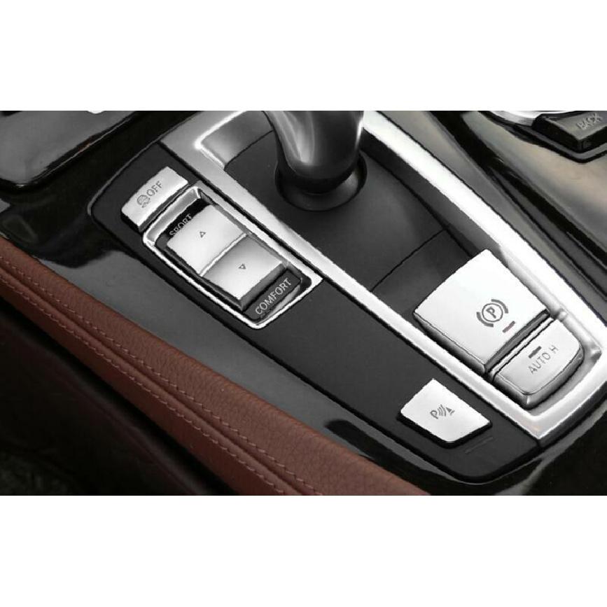 For BMW X3 F25 X4 F26 2011-2017 Silver Middle Console Gear Shift Buttons Sticker