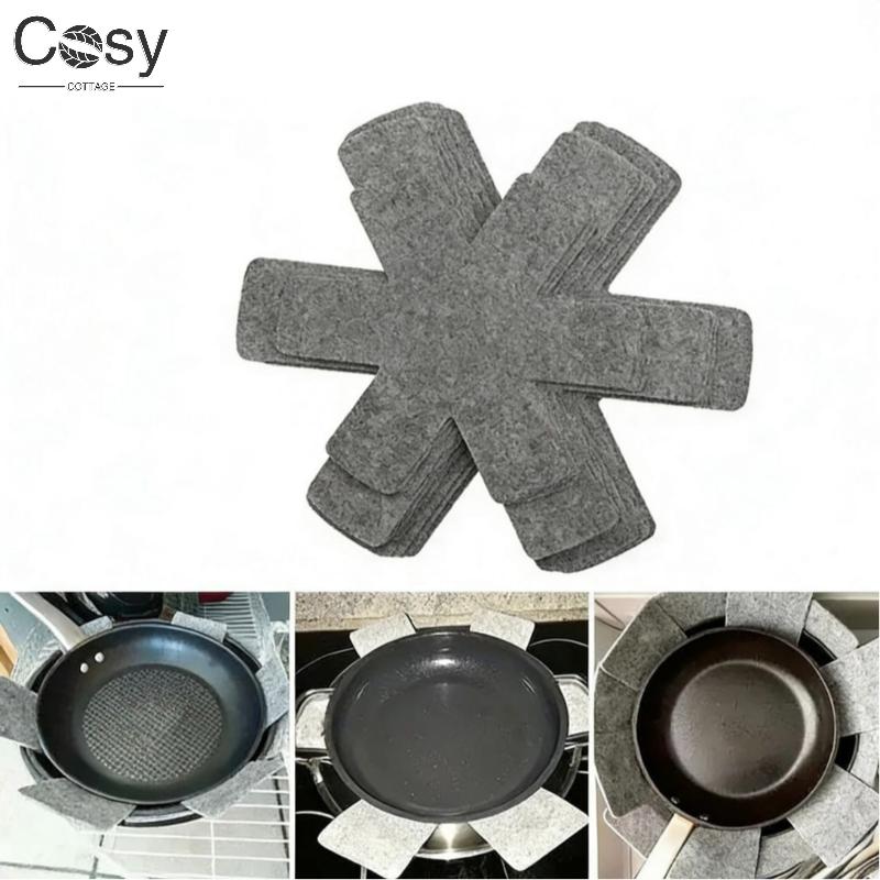 Anti-scratch Felt Cookware Protectors Pot And Pan Dividers Pads Protective Separators For Pans Bowls Plates Kitchen Accessories