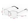 Men Reading Glasses HD Prescription Glasses Metal Frame Presbyopic Glasses Unisex Glasses 0 To +4.0 Eyeglasses