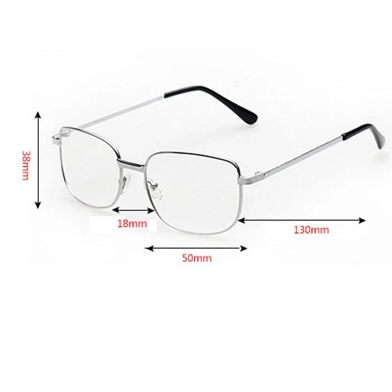 Men Reading Glasses HD Prescription Glasses Metal Frame Presbyopic Glasses Unisex Glasses 0 To +4.0 Eyeglasses