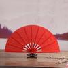 EXCEART Tai Chi Plain Chinese for Stage Lightweight Fan, Foldable, Red, Style, Dance, Performance, Decoration, Unisex, Portable,