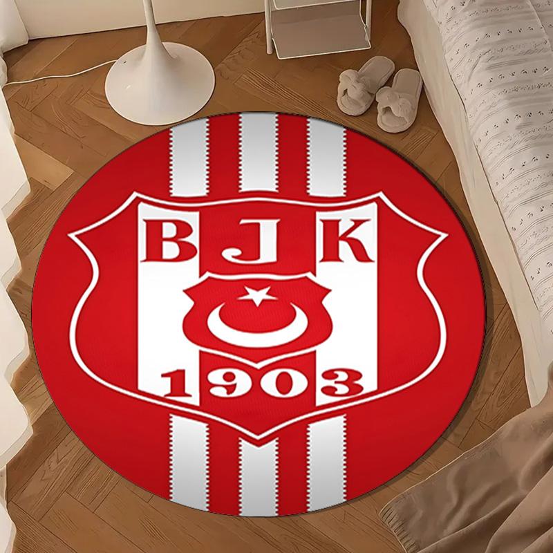 Beşiktaş Istanbul Football Club Round mat Home Decor, Chair rug For livingroom,Bedroom, doormat home decor Birthday Gift Christmas Gifts