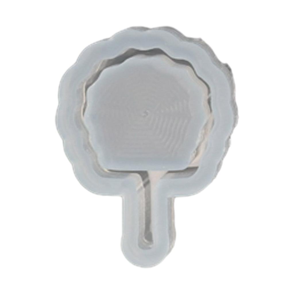 UV Resin Molds Fan Shaped Keychain Mould Vintage Fan Sand Moulds DIY Crafts Mold Silicone Material for DIY Hand-Making
