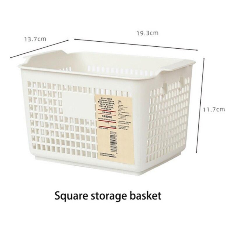 Storage Basket Desktop Storage Basket Widened Handle Snacks Toys Sundries Storage For Kitchen Bathroom Living Room