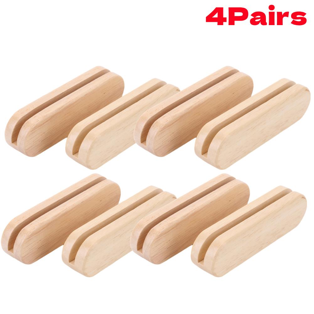 2PCS/set Solid Wood Pan Insulated Handle Pan Insulated Handles Anti-scald Wood Handle for Cookware Sauce Pan Grilling Pan