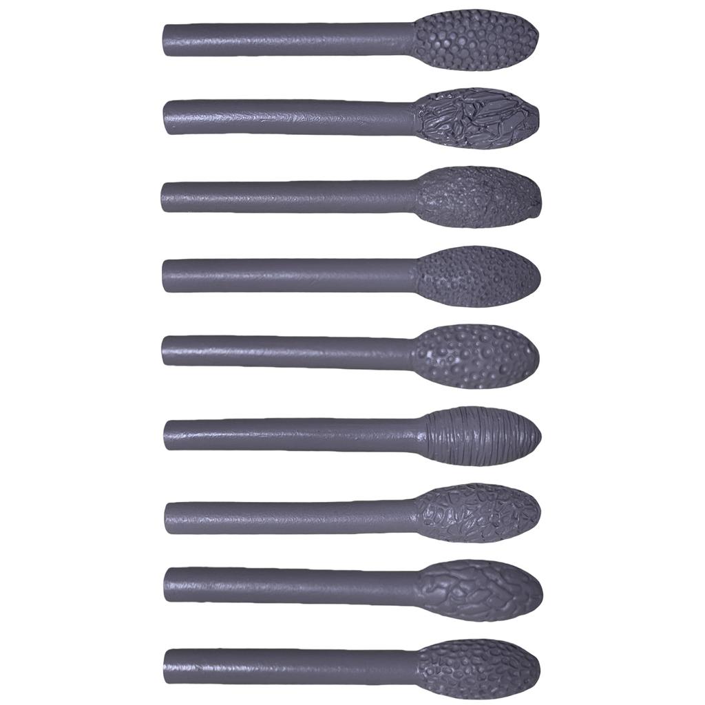9Pcs Oval Shape Rollers Stick Pottery Clay Sculpting Sticks Pottery Texture Tool for Pottery Clay and Art Craft Project