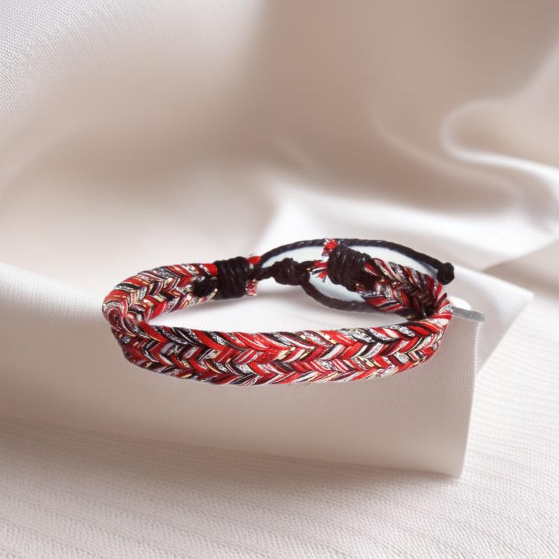 Handgefertigtes fünf-farbiges gewebtes Armband: Original japanisches trendiges Modeaccessoire
