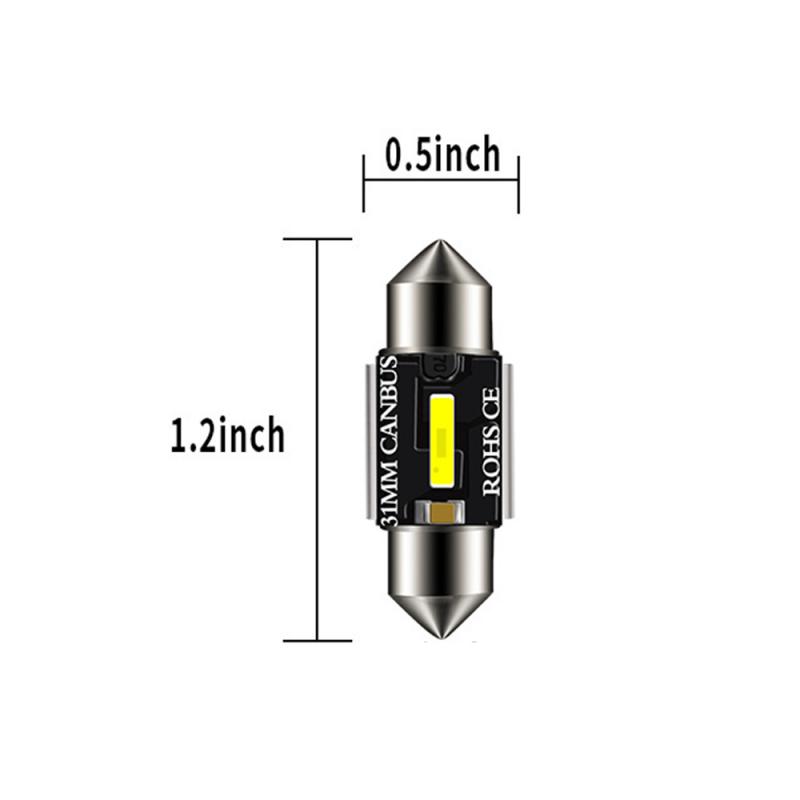 2Pcs C5W LED CSP 1860 Signal Lamp Canbus Bulb 31mm 36mm 39mm 41mm Festoon Light C10W LED Auto Interior Reading Dome Light