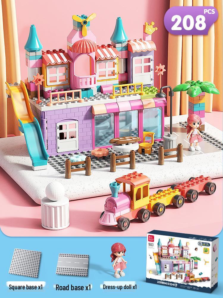 Compatible Large Particle Castle Building Blocks for Kids - Birthday Gift & Brain Teaser for Boys and Girls