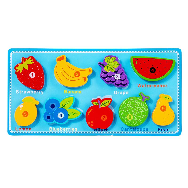 3D Puzzle Children's Early Education Toy Animal Transportation Velcro Sea Fruit Shape Funny DIY Paste Puzzle Toys Gifts for Kids