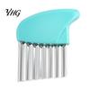 Homemade Fries Cutter Stainless Steel Potato Cutter, Wavy Blade French Fry Slicer, Manual Handheld Vegetable Slicer Energy Saving Chopper for Kitchen