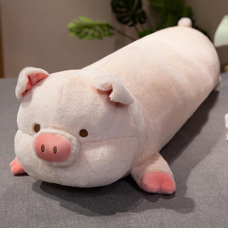 Plush Pig Pillow Toy For Kids And Girls Soft Animal Bed Cushion