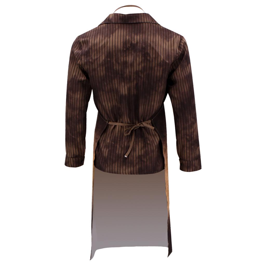 Movie Leatherface Cosplay Costume Human Face Butcher Top Apron Full Set For Men Halloween Carnival Party Suit