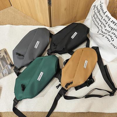 Sac à bandoulière et banane unisexe rétro tendance pour le sport et le cyclisme