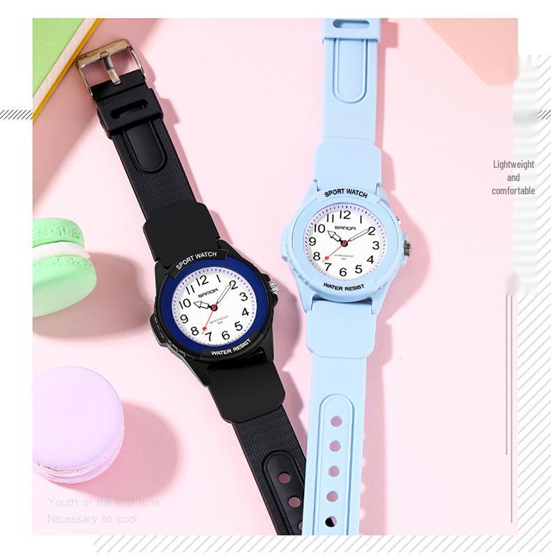 Multicolor Sanda 50M Waterproof Luminous Dial Sport Watch