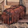 Personalized Handcrafted Leather Weekender Bag for Men Travel Overnight Monogram Duffel Groomsmen Gift