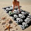 Colorful Panda Love Beach Towel, Super Soft Microfiber, Gift for Her/Him, Birthday, for Pool, Beach, Travel, Home Decor Fan gifts