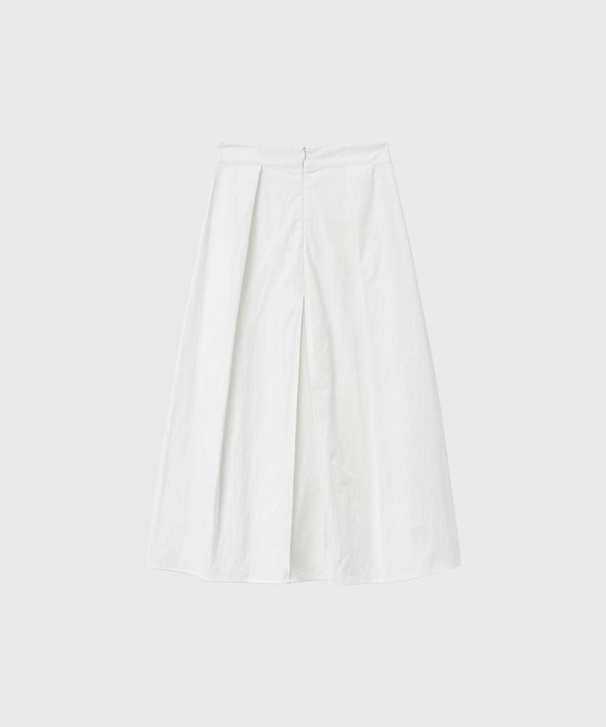General Idea Split A-Line Midi Skirt [White] / Gf1Lsk506