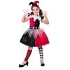 Déguisement Arlequin Fille - No Name - Modèle Arlequin - Rouge - Polyester - Normes UE