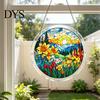Irregular Shape Puzzle Pieces Acrylic Jigsaw Suncatcher Stained Glass Window Hanging Ornament DIY Puzzles Hands-on Activity Sun Catcher Panel for Home