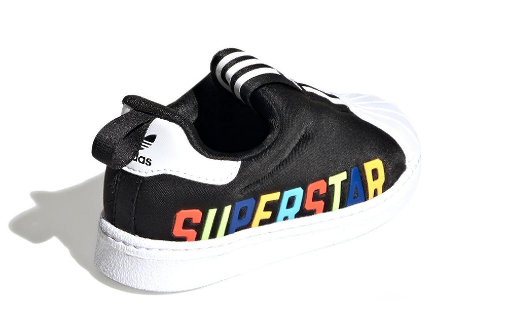 Adidas Originals Superstar 360 X Abrasion Resistant Low top Toddler Shoes Black White Infant And Toddler FV7232