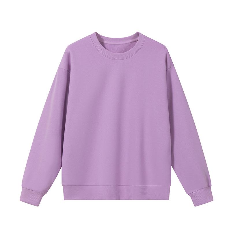 Herrhuvtröja med lös passform, 350g frottébomull, sänkta axlar, rund halsringning och broderad logotyp