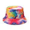 3D Printed Pattern Fisherman Hat Tie Dye Double-sided Basin Hat for Men Women Summer Outdoor Sun Protection Sunshade Hat