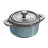 Staub Ceramic Mini Cocotte Round 10cm (Antique Blue-Green)