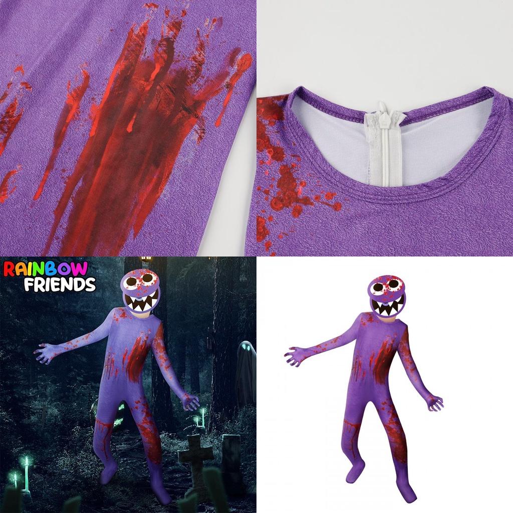 Adorable Roblox Rainbow Friends Cosplay Jumpsuit Costume For Kids' Parties And Halloween
