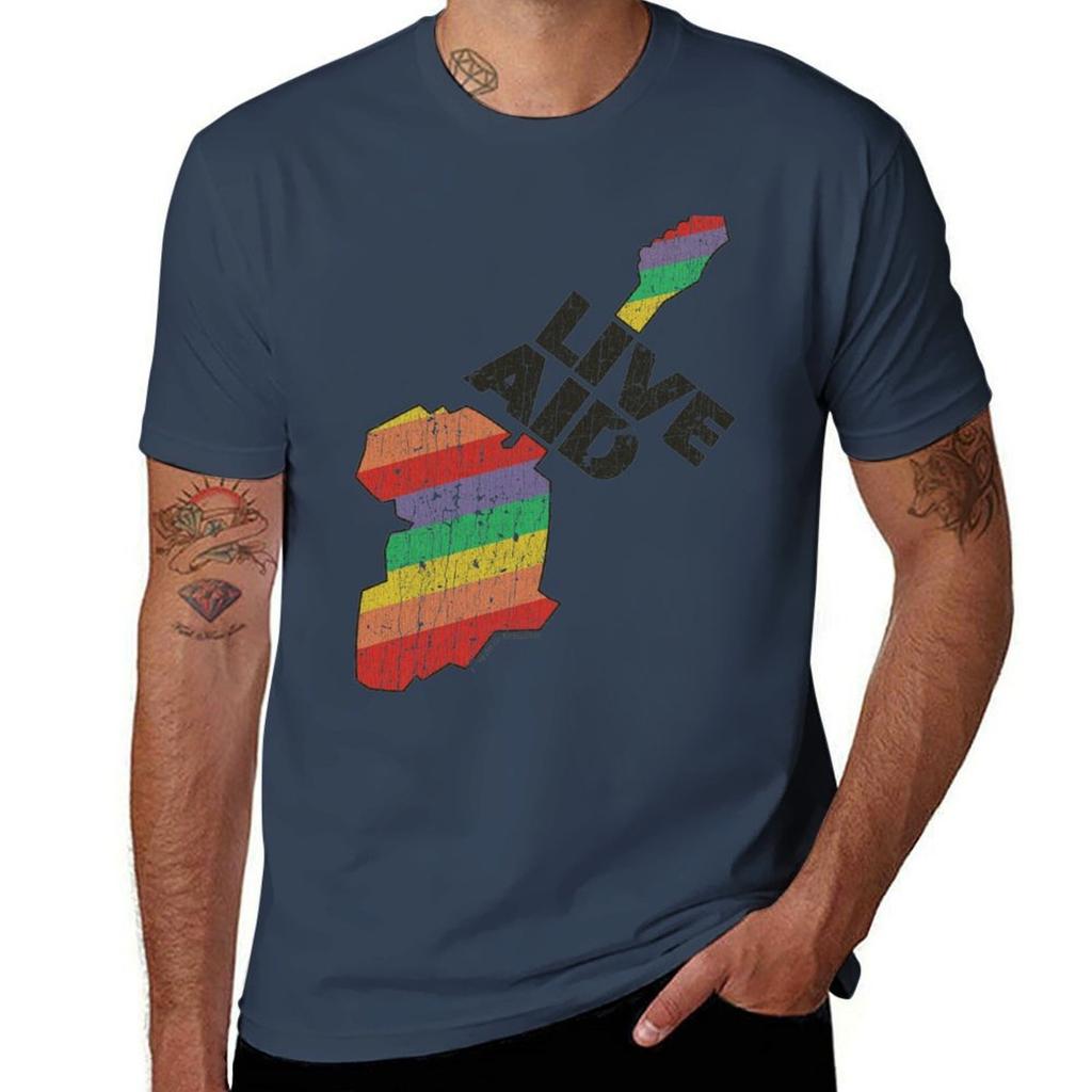 Live Aid T-Shirt t shirts for man graphic vintage t shirt man designer T-Shirt