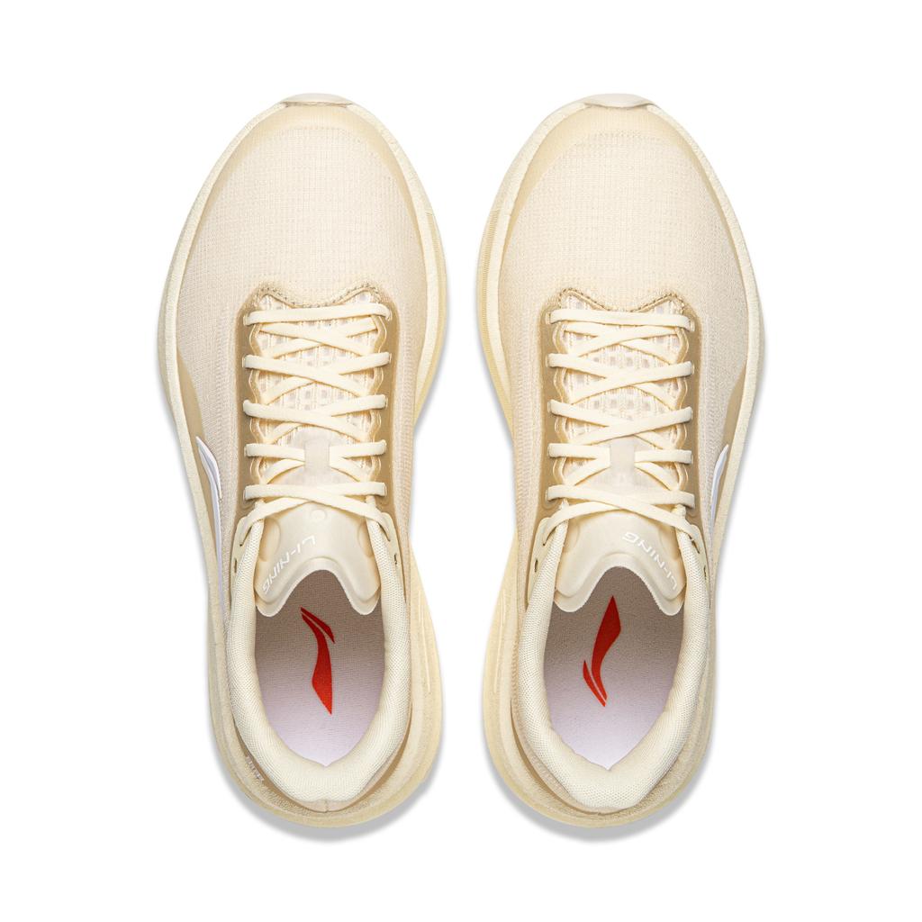 Li Ning Ultra Shadow Thick Sole Height Increasing Soft Breathable Running Shoes Kids Sneakers Matte-White ARBW008-17