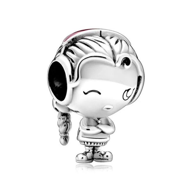 New 1pc Family Girl Boy Mom Dad Grandmother Bead Charm Fit European Charm Bracelets Jewelry Making Accessories