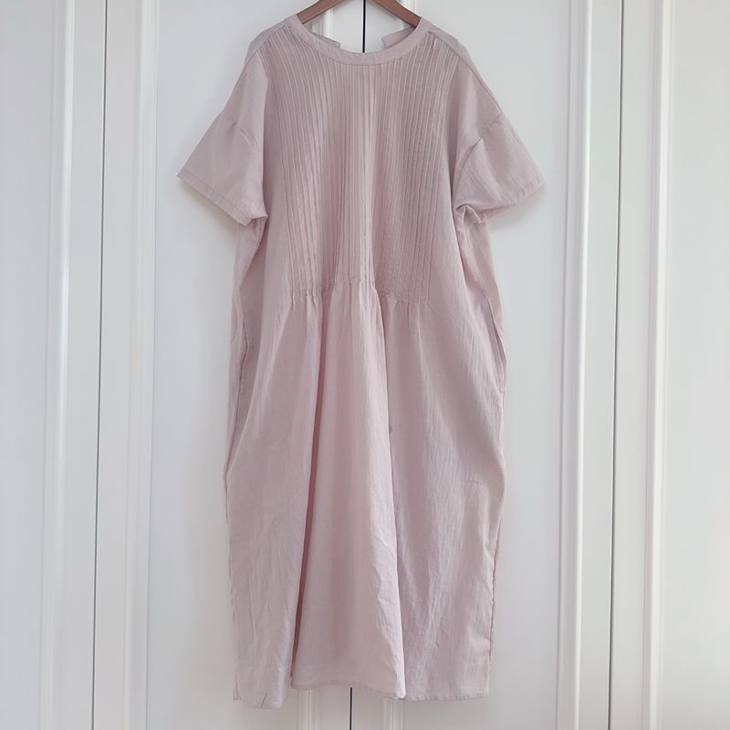 

Платье кролика Y в японском стиле 2022, длинное, в стиле мори, свободное Flesh pink One size