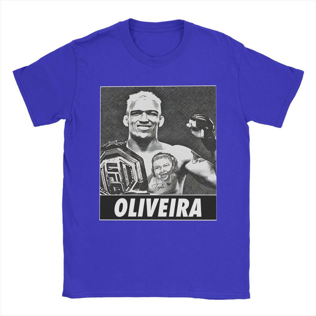 charles oliveira winner charles oliveira v2 TShirt Summer TShirts Unisexs Pure Cotton Crewneck Oversize Top Tees ShortSleeve