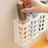 Plastic Storage Holder Organizer for Hair Styling Tools Curling Iron Comb Stand Bathroom Countertop Storage Box with Ventilation Holes