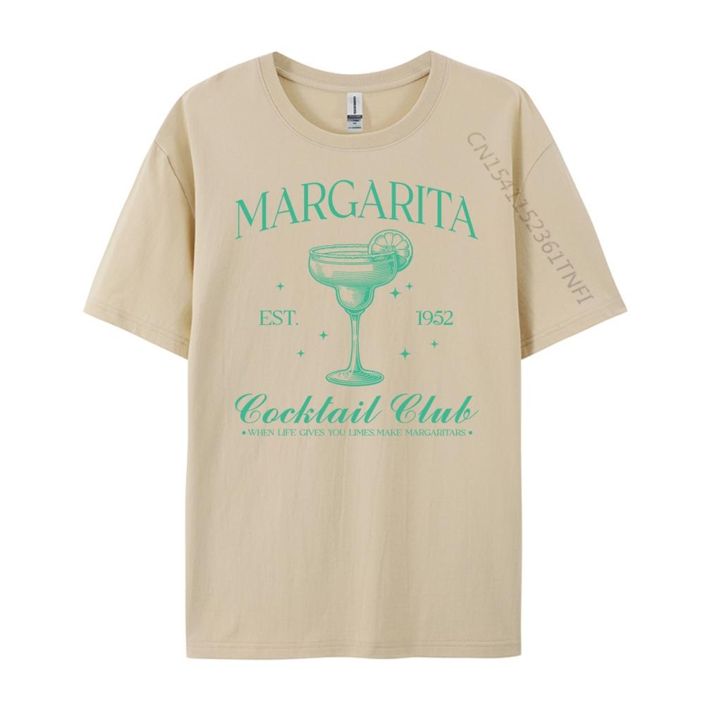 Margarita Cocktail Club Funny Drinking Gift Idea Plain T Shirts Wholesale Unisex Luxury TShirt Normal
