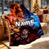 Custom Name Personalized Demon Slayer Print Blanket, Home Decor, Bedroom, Sofa, Camping, Couch, Gifts for Birthday Christmas