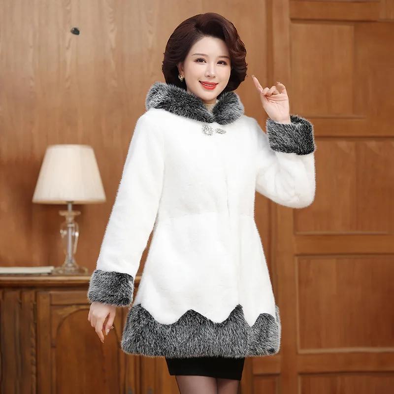 

Осенне-зимняя куртка с капюшоном из меха ягненка, студентки, повседневный универсальный утолщенный флисовый кардиган, милая плюшевая куртка с кроличьими ушками 6XL белый