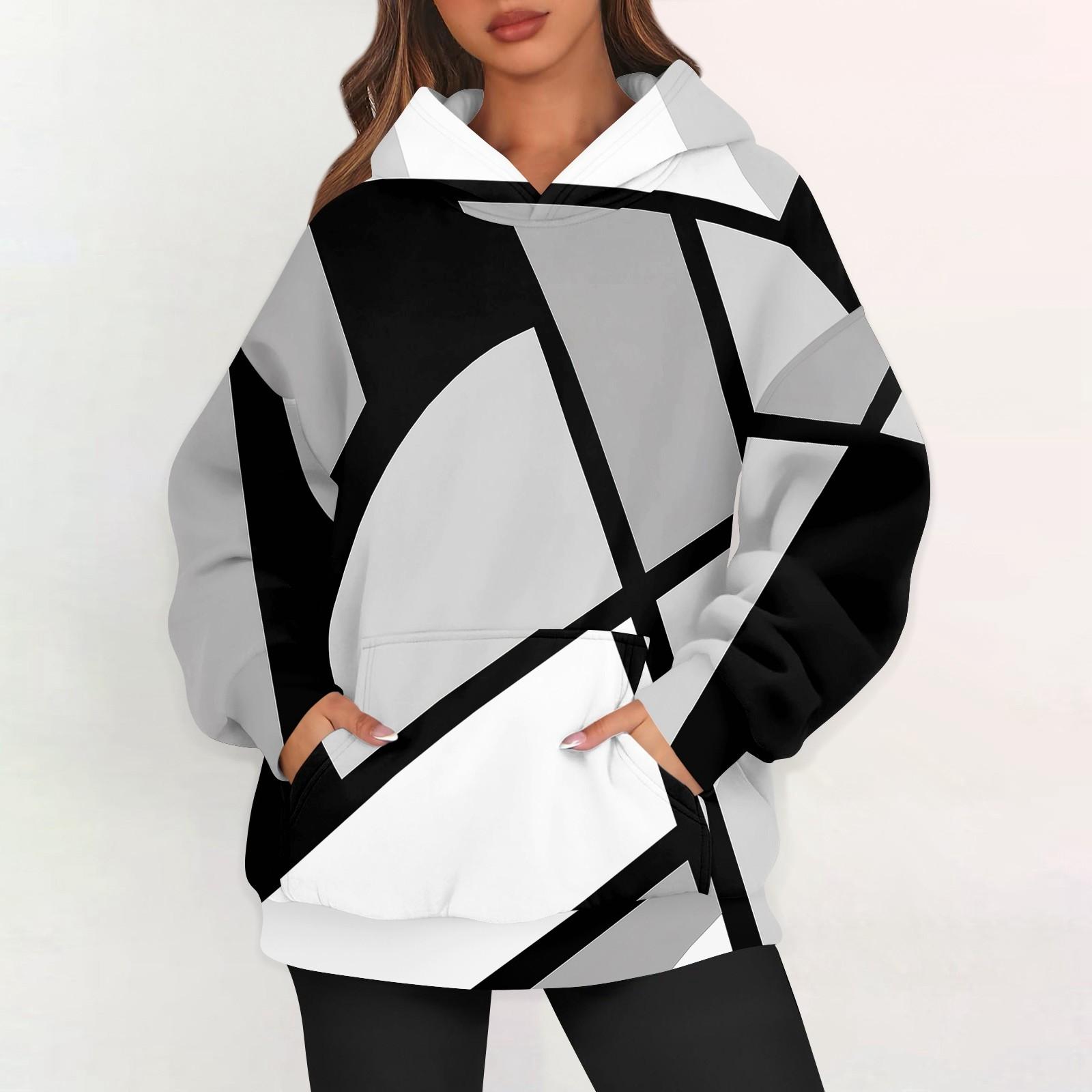 

Женские худи оверсайз из флиса, толстовки с длинным рукавом, пуловеры с карманом XL