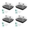24/48 Holes Seedling Tray Kit with Adjustable Ventilation Lid Seed Starter Germination Box for Balcony Indoor Planting Transpla