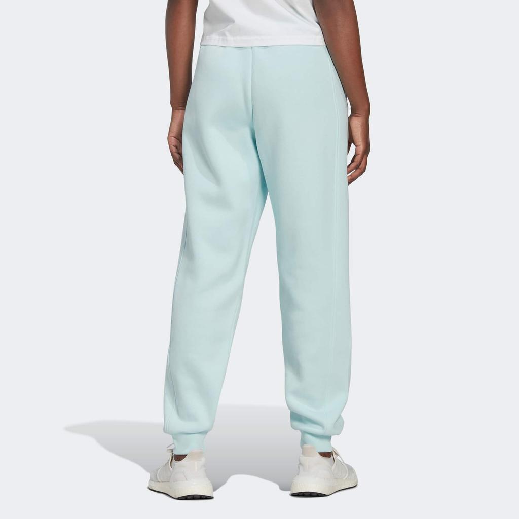 Adidas All Season Pants With Embroidered Logo And Drawstring Cuffs Women Bottoms Light-Blue HN4233