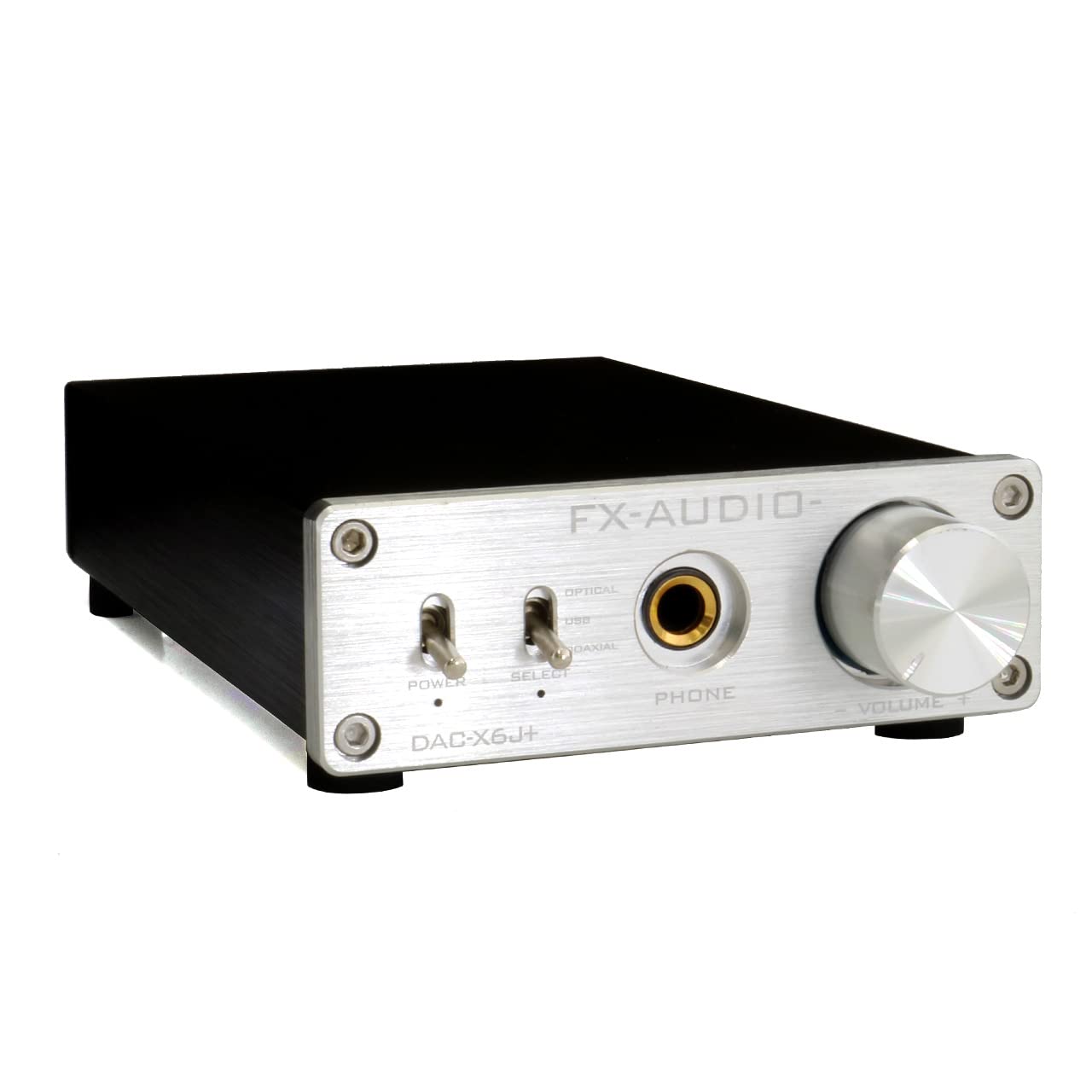 

Equipped with high performance headphone amplifier High resolution DAC Optical Coaxial Digital USB Max 24bit 192kHz FX-AUDIO- DAC-X6J+ [Silver]