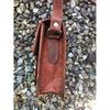 Small Leather Shoulder Bag for Travel, Brown Leather Bag, EDC, Dog Walking Bag, Bag for Meds, Leather Phone Bag, 8x6 Cool Leather Messenger