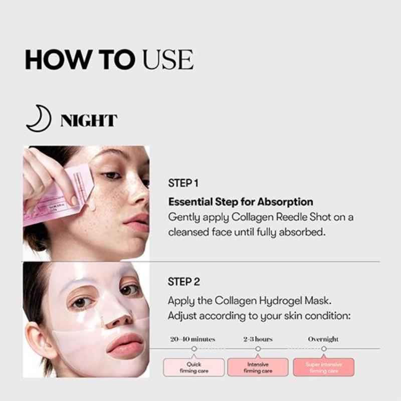 VT COSMETICS Collagen Reedle Shot 100 2 Step Hydrogel Mask 23g*4EA