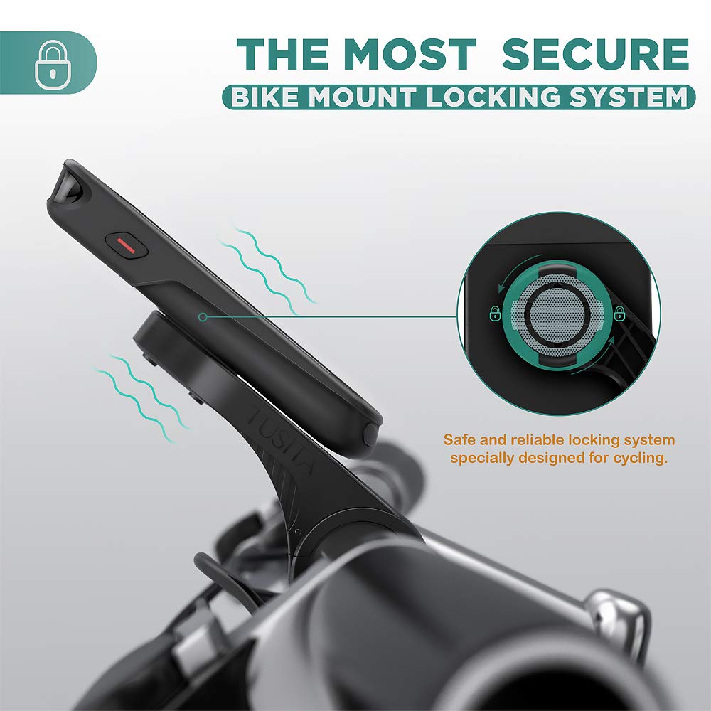 TUSITA Cycling Computer Mount for Garmin Edge XOSS Cycling Computer Mount with GoPro Adapter Bracket and Bicycle Light Holder and Cycling Computer GPS