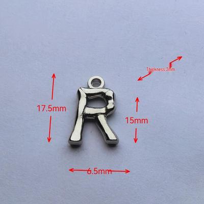 European & American Copper Bamboo Letter Pendants - Elegant, Versatile Jewelry Accessories