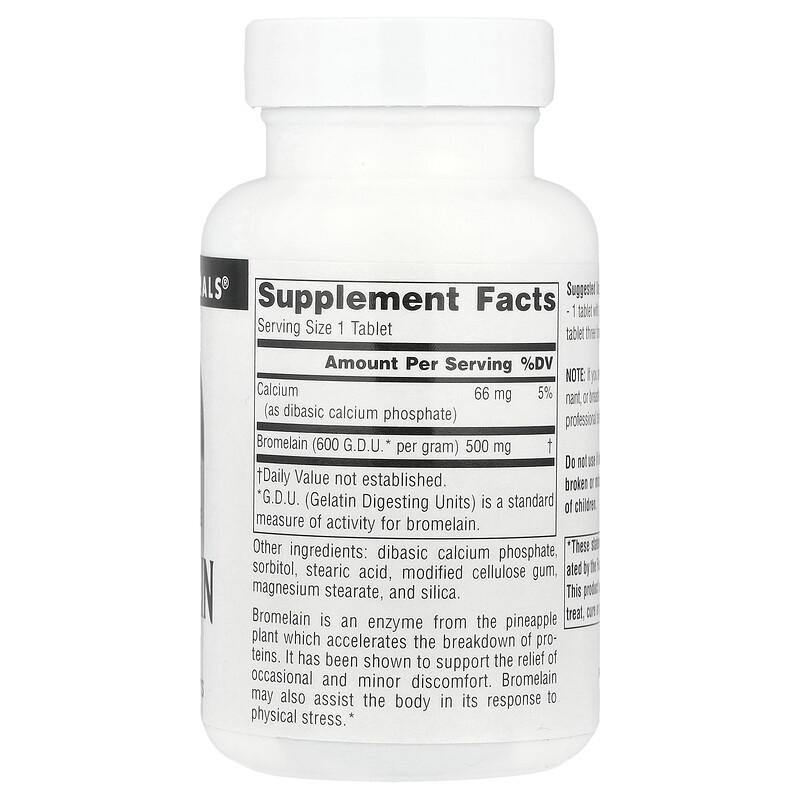 Bromelain 600 GDU/g, 120 Tablets