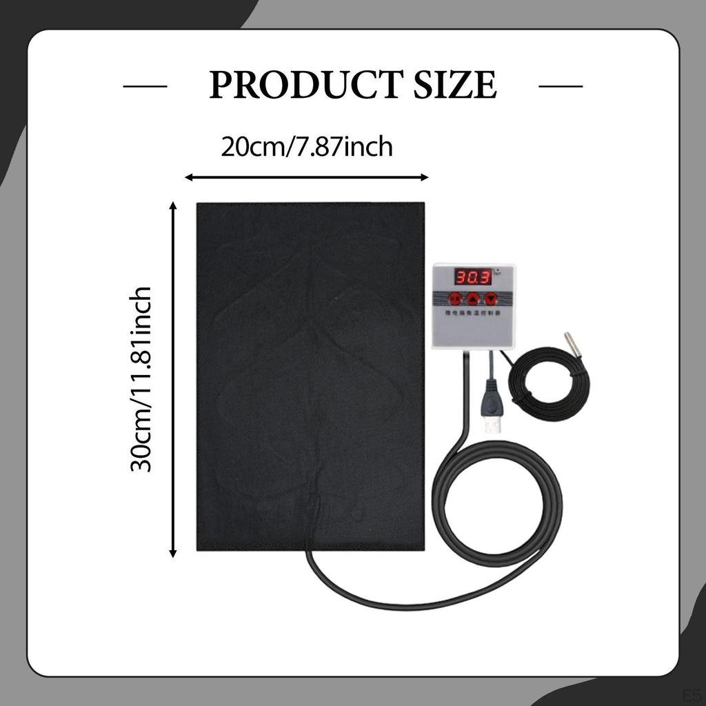 Elektrische Heizmatte für Reptilien, USB-Anschluss, Mehrzweckmatte Terrarien Und