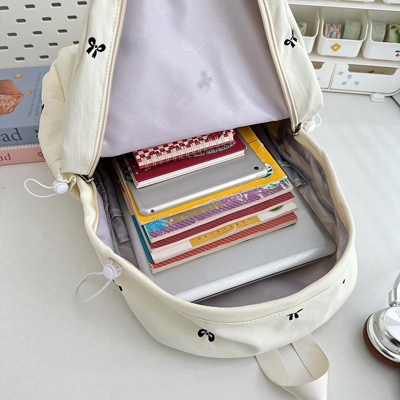 Schoolbag Japanese Ins New High-value Fresh and Sweet Candy-colored Backpack Junior High School Students Lightweight Travel Backpack